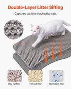 Double-Layer Honeycomb Cat Litter Mat, 24 × 15 in - view 2