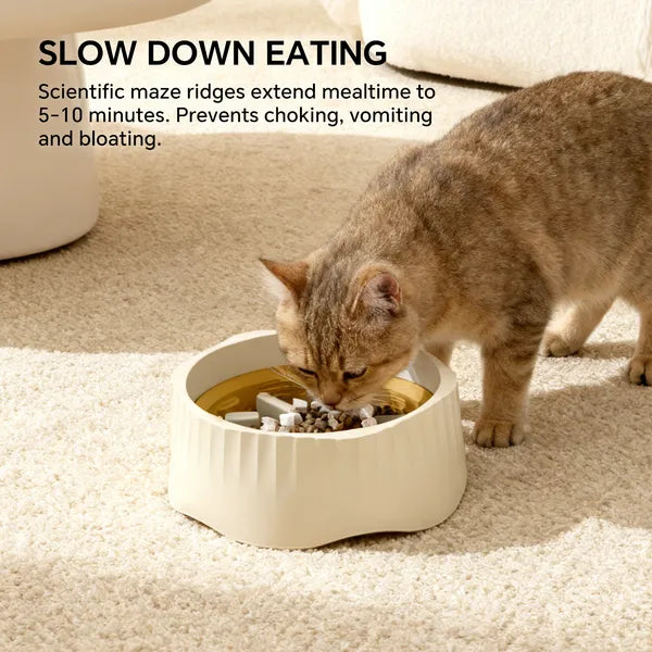 2-in-1 Cat Slow Feeder Bowl (Fast & Slow Modes) - view 7