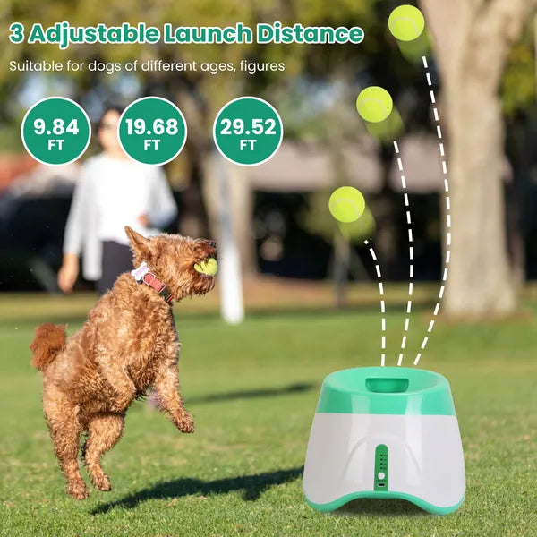 Automatic Dog Ball Launcher with 6 Tennis Balls - view 2