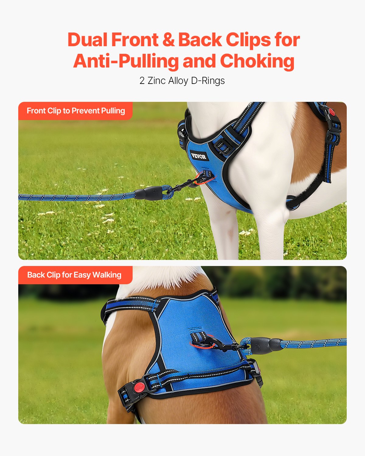 No-Pull Dog Harness & 5 ft Leash Set for Large Dogs - view 2