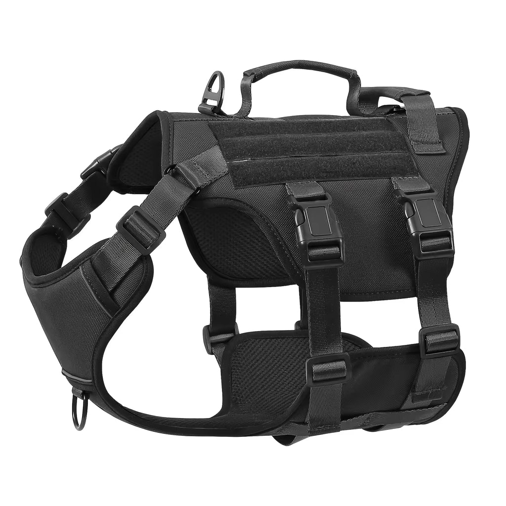 No-pull tactical dog harness with dual handles, image 5