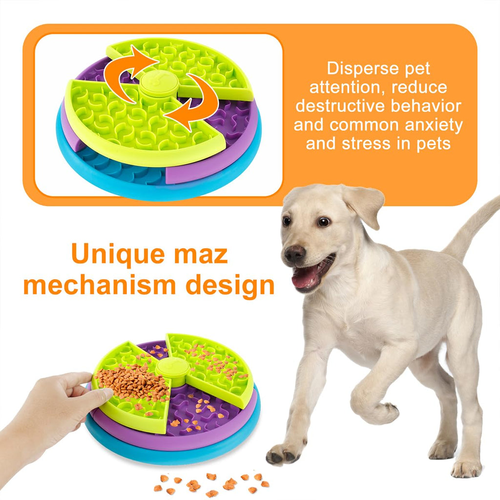 3-in-1 Rotating Puzzle Feeder & Lick Mat for Dogs - view 3