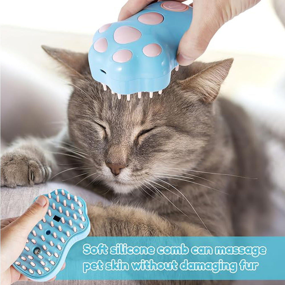 Paw-Shaped Steam Grooming Brush for Cats & Dogs - view 4