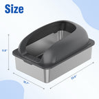 Stainless Steel Cat Litter Box with High-Sided Lid, XL - view 8