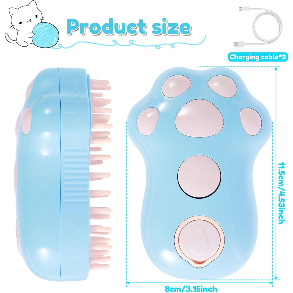Paw-Shaped Steam Grooming Brush for Cats & Dogs - view 2