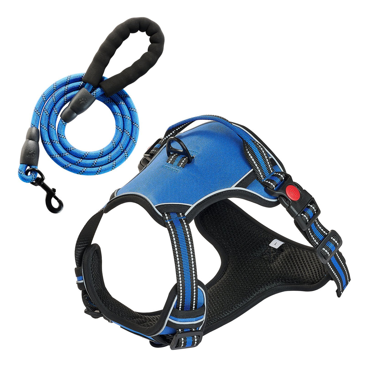 No-Pull Dog Harness & 5 ft Leash Set for Large Dogs