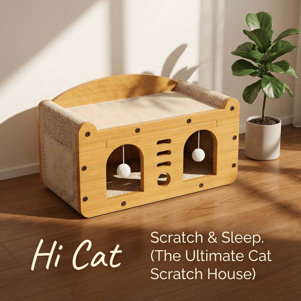 2-tier cat scratcher house, image 10