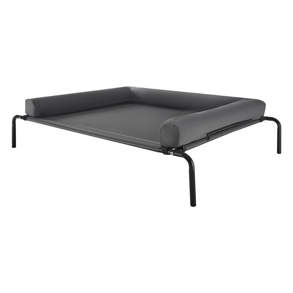 Elevated Cooling Dog Bed with Bolster Pillow, XL