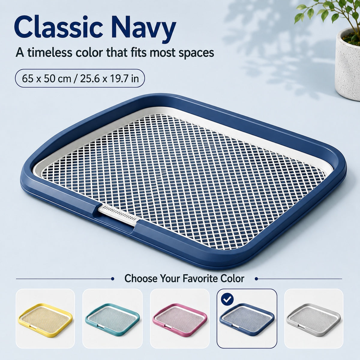 Indoor Dog Potty Tray with Raised Grid, 25.6 × 19.7 in - view 11