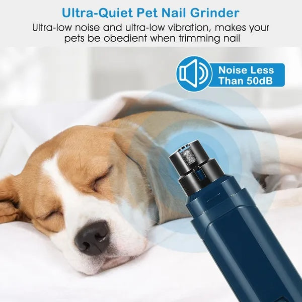 Quiet Rechargeable Dog Nail Grinder, 2 Speeds - view 2