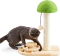 Mushroom Cat Scratching Post with Ball Track Toy