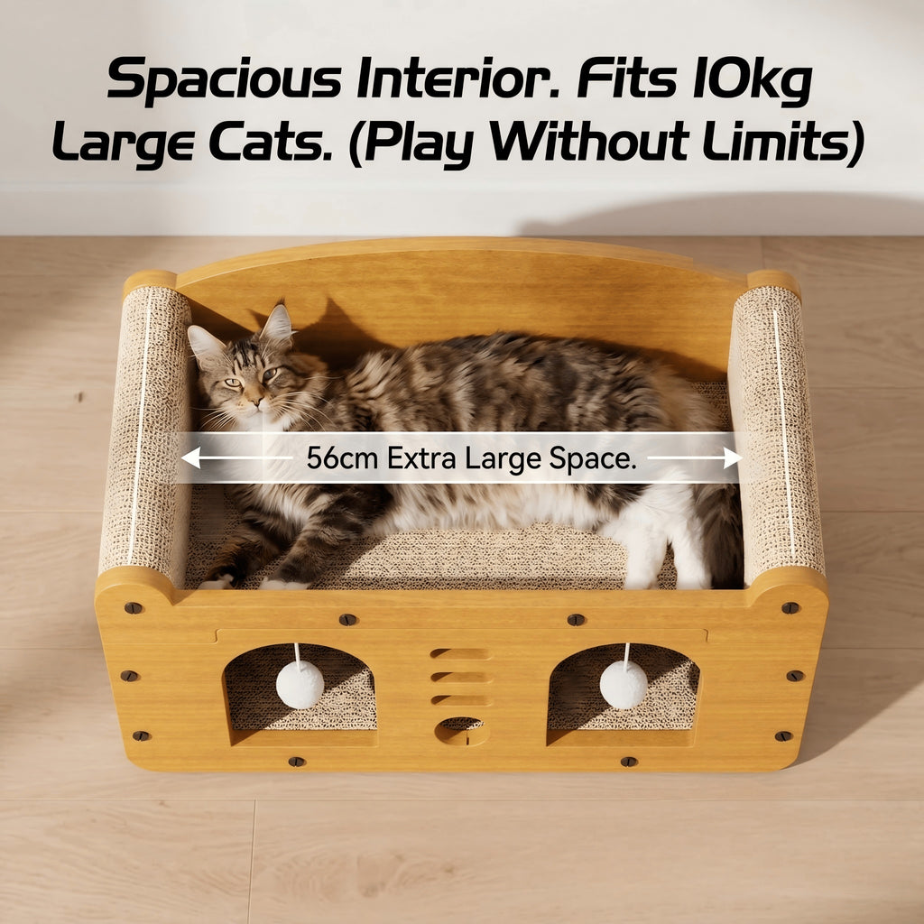 2-tier cat scratcher house, image 8