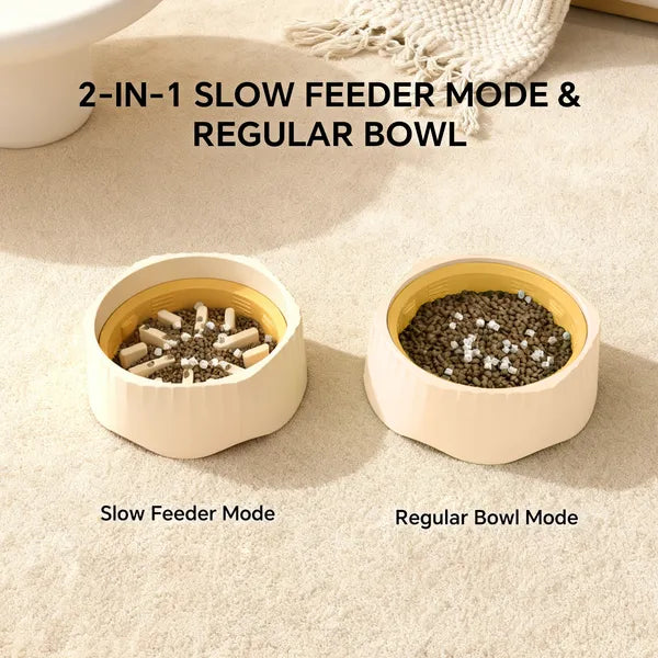 2-in-1 Cat Slow Feeder Bowl (Fast & Slow Modes) - view 6