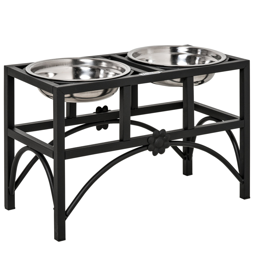 Elevated Double Dog Bowl Stand with 2 Stainless Steel Bowls - view 7