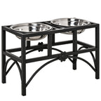 Elevated Double Dog Bowl Stand with 2 Stainless Steel Bowls - view 7