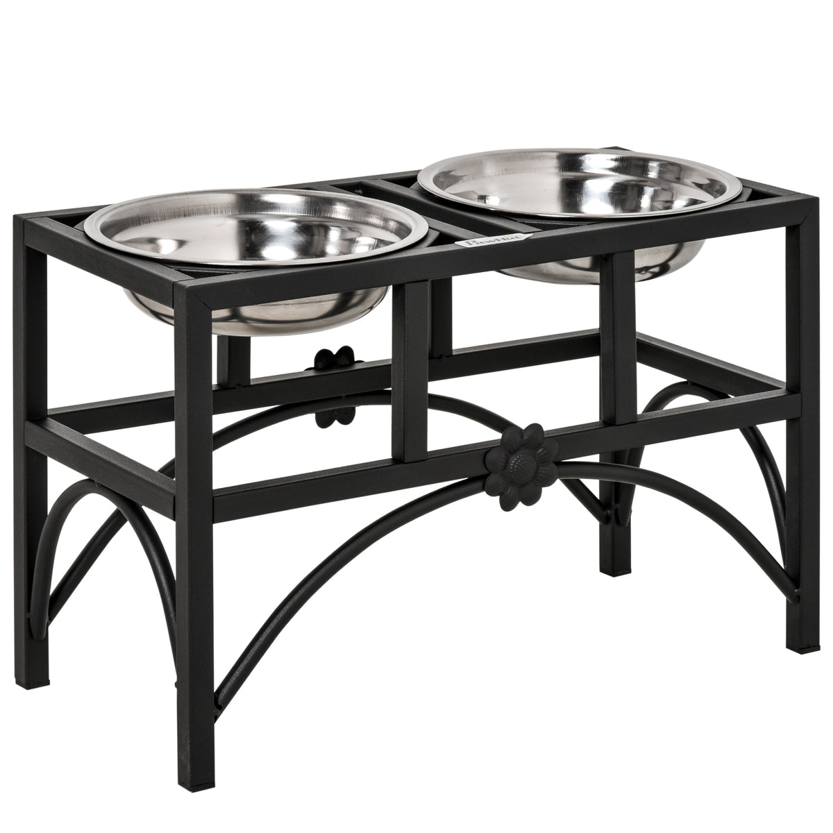 Elevated Double Dog Bowl Stand with 2 Stainless Steel Bowls - view 7