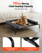 Elevated Cooling Dog Bed with Bolster Pillow, XL - view 4