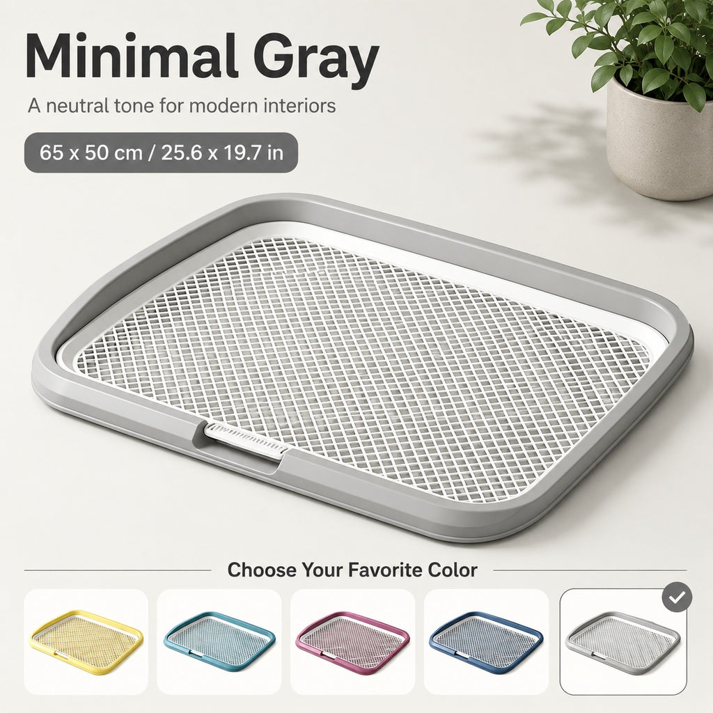 Indoor Dog Potty Tray with Raised Grid, 25.6 × 19.7 in - view 10