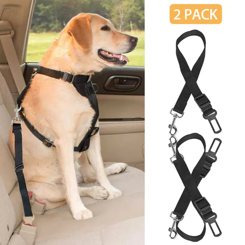 Dog car seat belt leash 2-pack, image 1