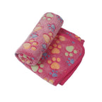Soft Fleece Pet Blankets with Paw Print, 3-Pack - view 8