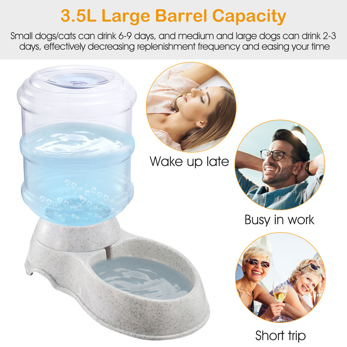 Gravity Pet Water Dispenser, 1 Gallon - view 2