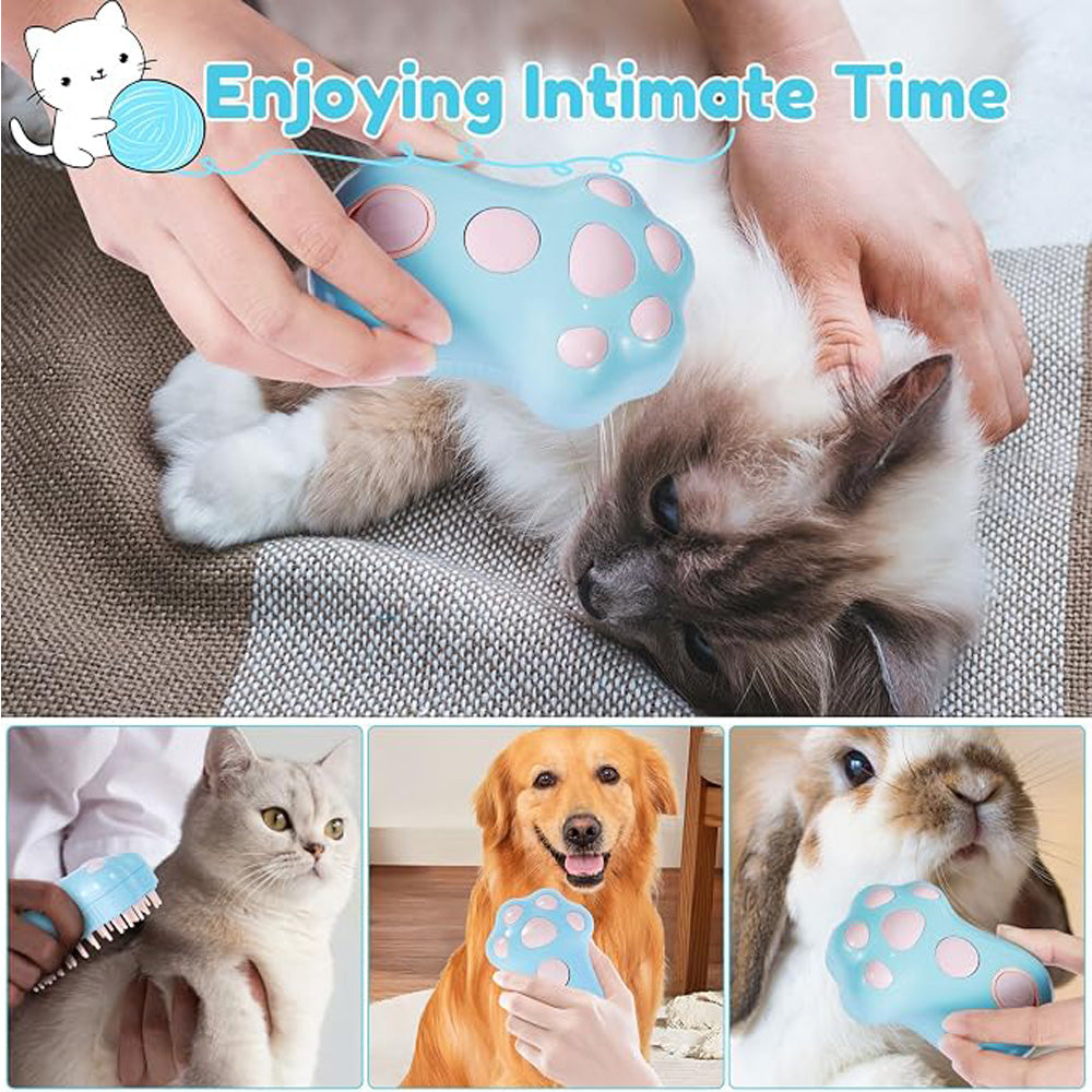 Paw-Shaped Steam Grooming Brush for Cats & Dogs - view 5