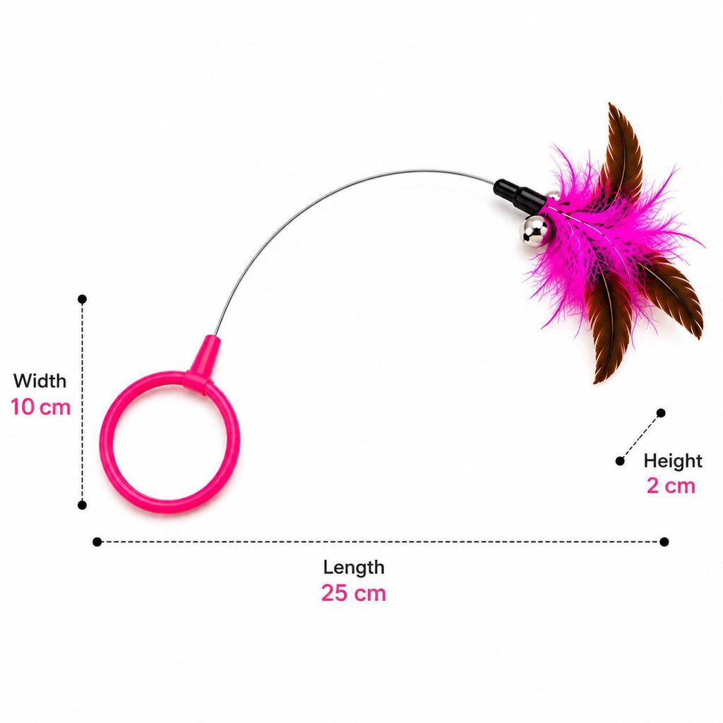 Wearable Feather Collar Cat Toy, 2-Piece Set - view 6