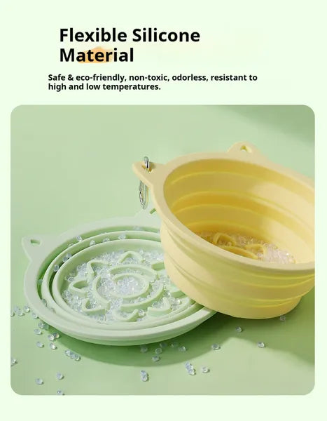 3-in-1 Collapsible Travel Slow Feeder Bowl - view 5