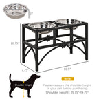 Elevated Double Dog Bowl Stand with 2 Stainless Steel Bowls - view 6