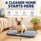 Indoor Dog Potty Tray with Raised Grid, 25.6 × 19.7 in - view 3