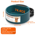 Heated Pet Water Bowl, 74 oz (Anti-Freeze) - view 9