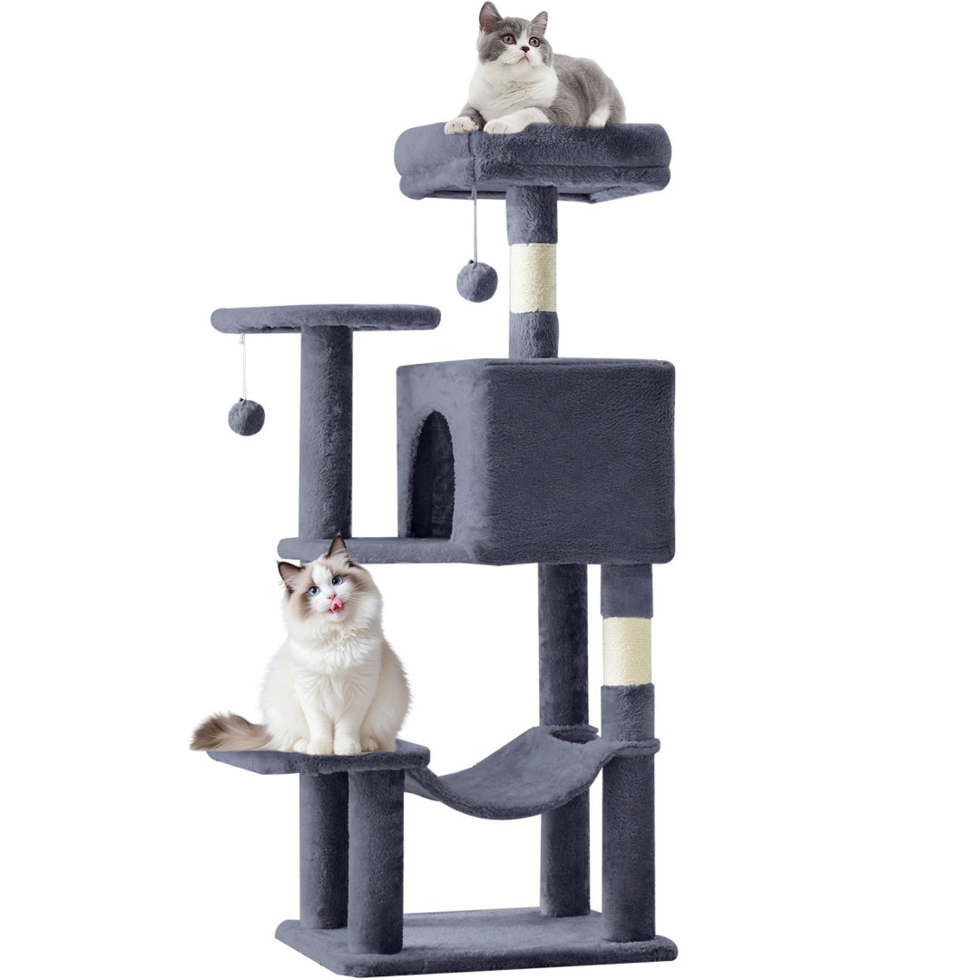 44-Inch Cat Tree Tower with Condo, Hammock & Sisal Posts - view 6