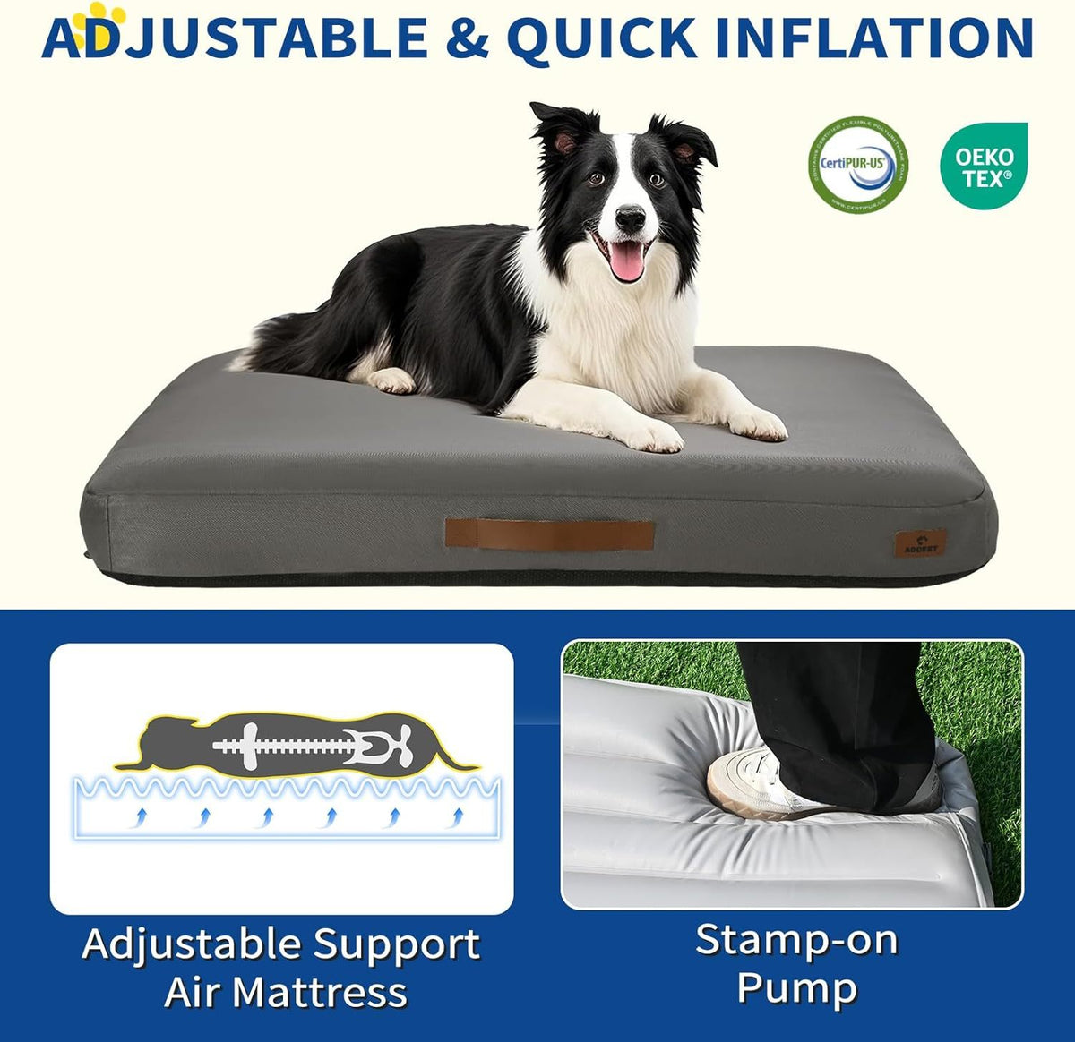 Waterproof Inflatable Dog Bed for Indoor & Outdoor - view 4