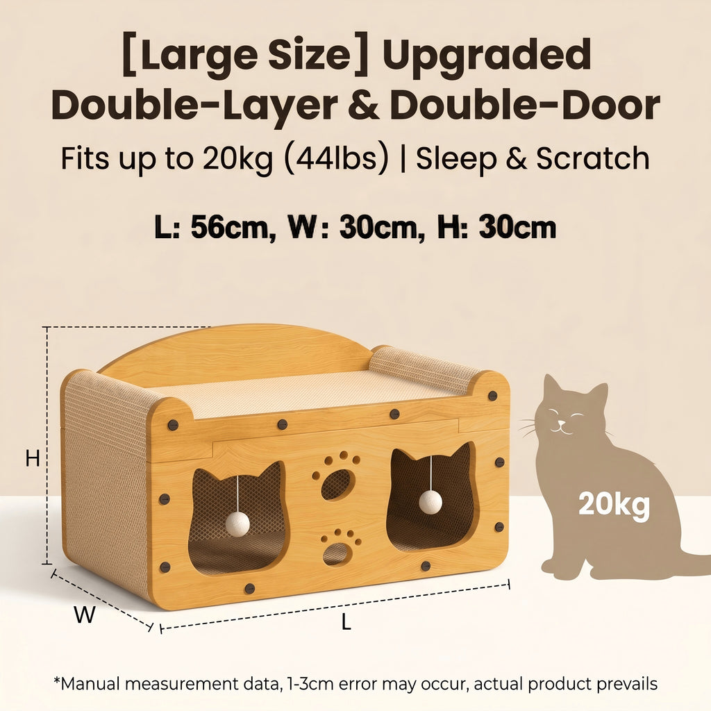 2-tier cat scratcher house, image 6
