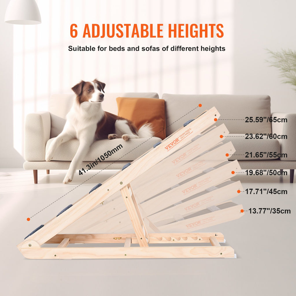 Adjustable Wooden Dog Ramp for Bed & Couch - view 2