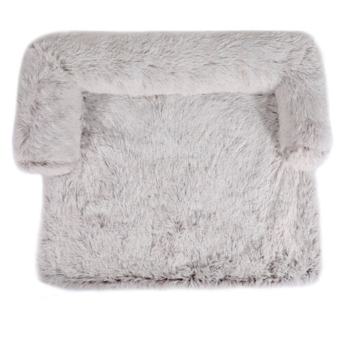 Calming plush couch and floor dog bed, image 3