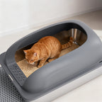 Stainless Steel Cat Litter Box with High-Sided Lid, XL - view 2