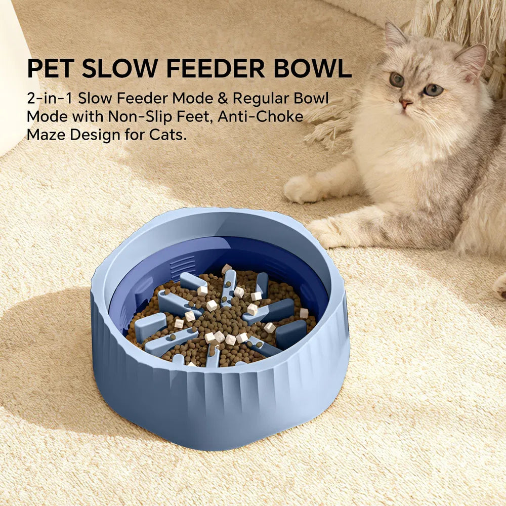2-in-1 Cat Slow Feeder Bowl (Fast & Slow Modes) - view 8