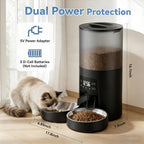 Smart Automatic Pet Feeder, 6 L with Stainless Steel Bowls - view 2