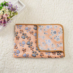 Soft Fleece Pet Blankets with Paw Print, 3-Pack - view 3