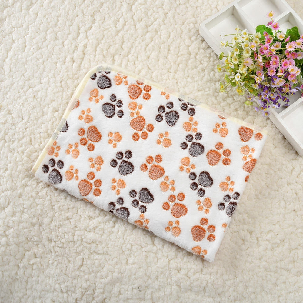 Soft Fleece Pet Blankets with Paw Print, 3-Pack - view 6