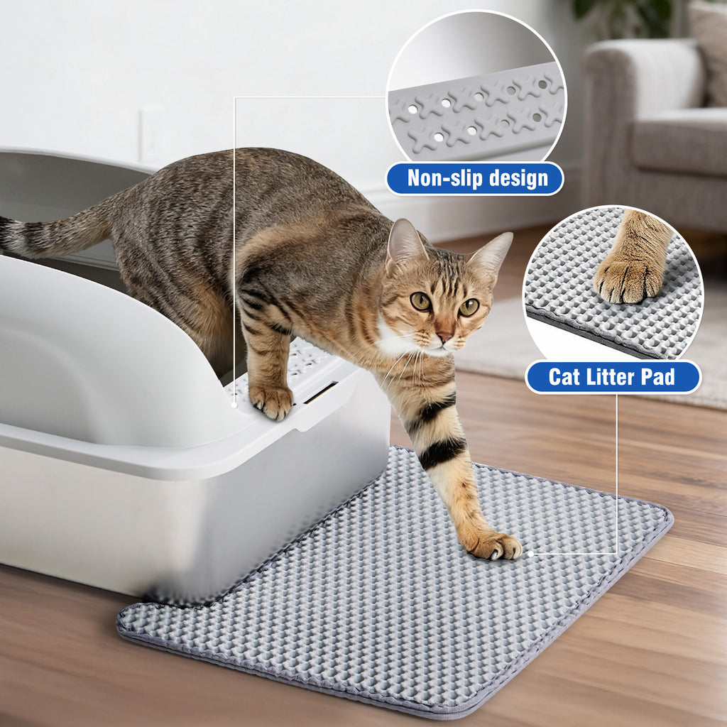 Stainless Steel Cat Litter Box with High-Sided Lid, XL - view 4