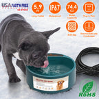 Heated Pet Water Bowl, 74 oz (Anti-Freeze)