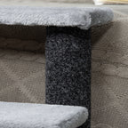 4-Step Cat Stairs with Scratching Posts, Gray - view 5