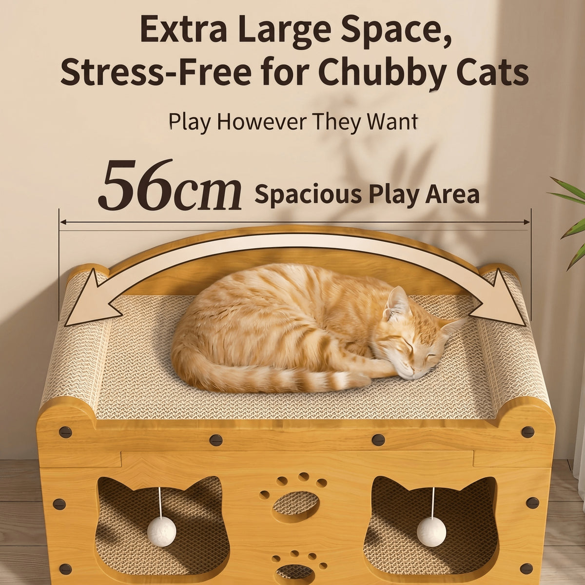 2-tier cat scratcher house, image 2