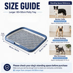 Indoor Dog Potty Tray with Raised Grid, 25.6 × 19.7 in - view 5