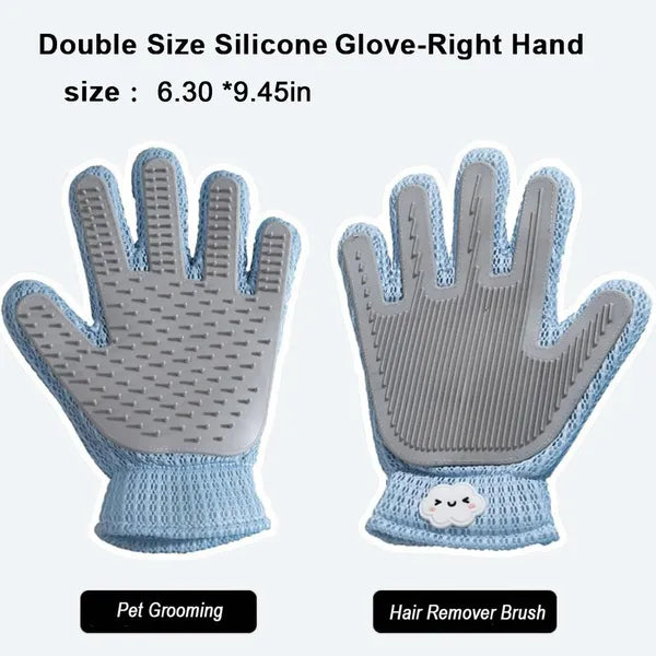 2-in-1 Pet Grooming Glove (Deshedding & Hair Remover) - view 5