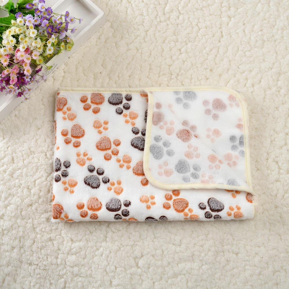 Soft Fleece Pet Blankets with Paw Print, 3-Pack - view 7