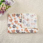 Soft Fleece Pet Blankets with Paw Print, 3-Pack - view 7