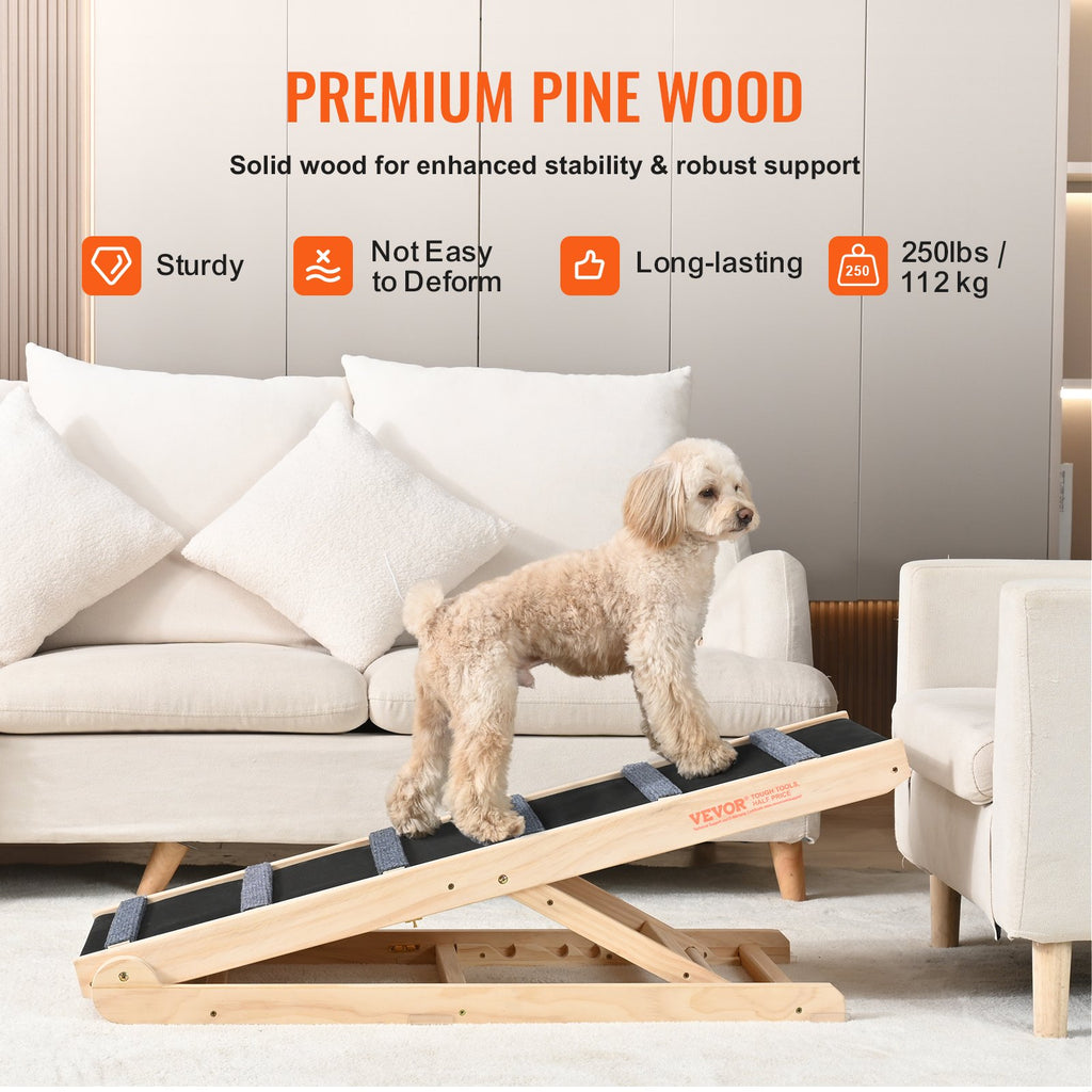 Adjustable Wooden Dog Ramp for Bed & Couch - view 3